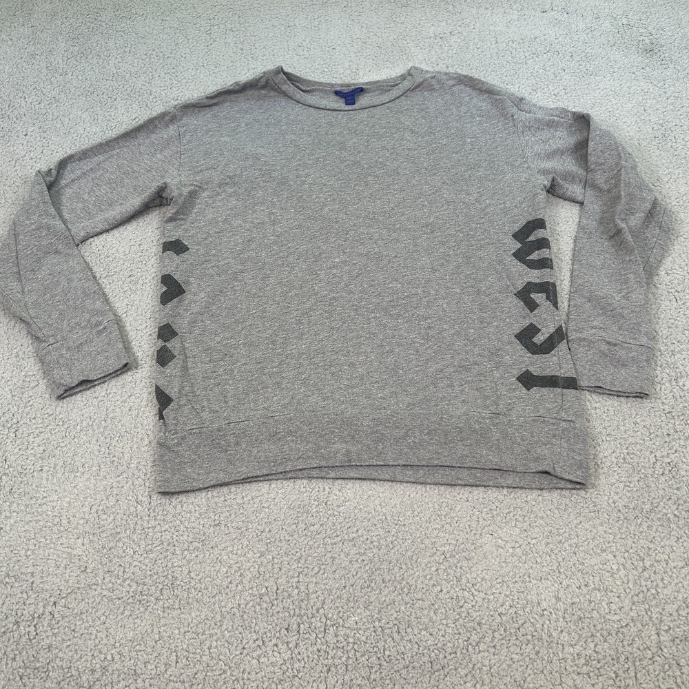 Aeropostale Sweater Mens Medium Gray East Coast Crewneck Pullover Long Sleeve